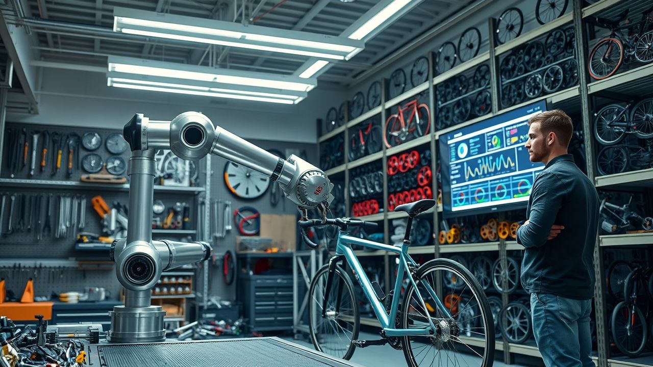 Automation in the bicycle workshop saves time